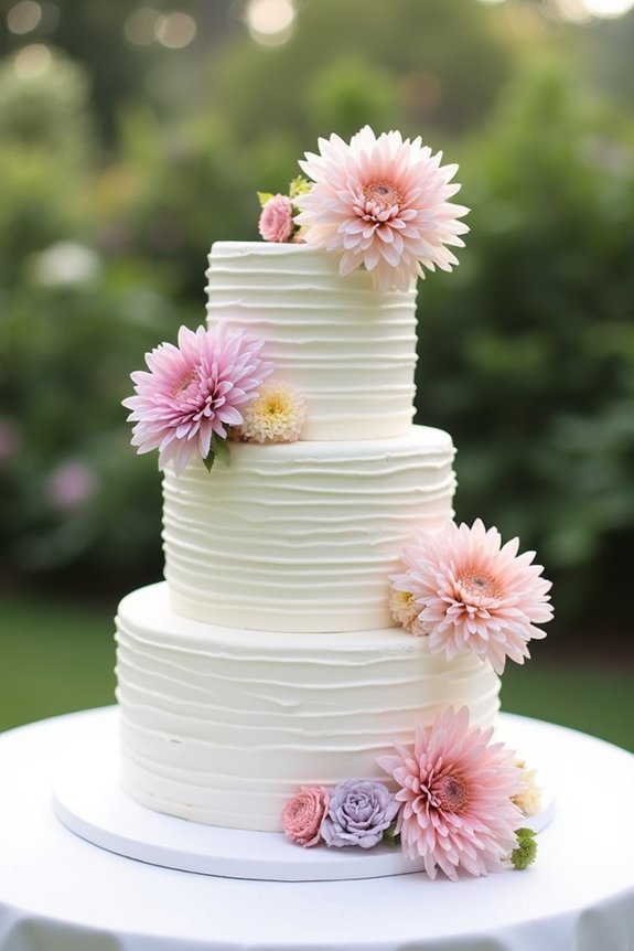 dahlia flower cake decorations
