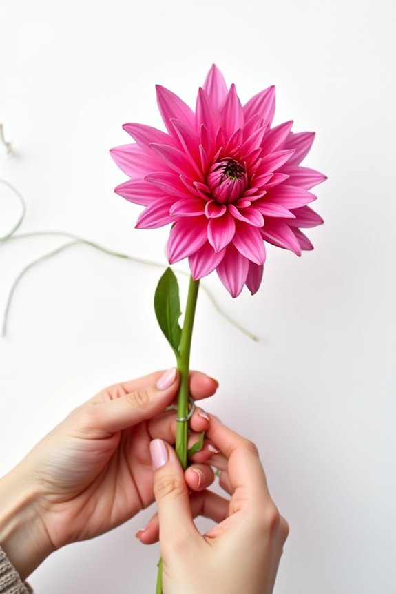 dahlia placement for elegance