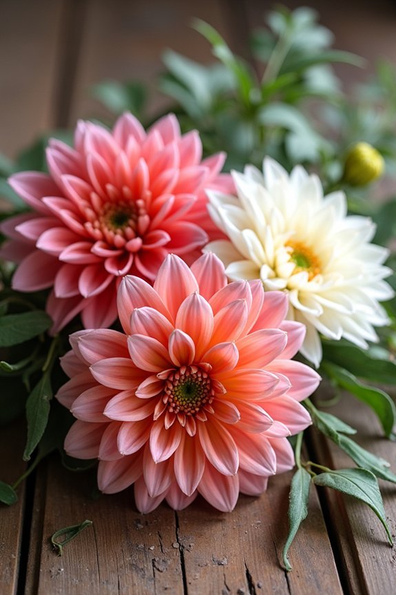 dahlias bloom mid summer through fall