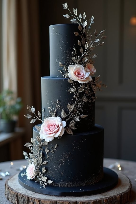 dark enchanted celestial cake