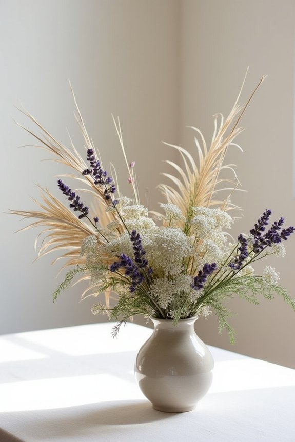 delicate wildflowers and structure