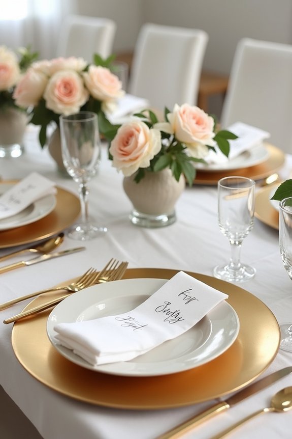 distinct gold finishes highlighted