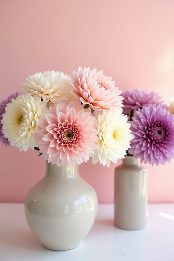 dramatic dahlias for bridesmaids