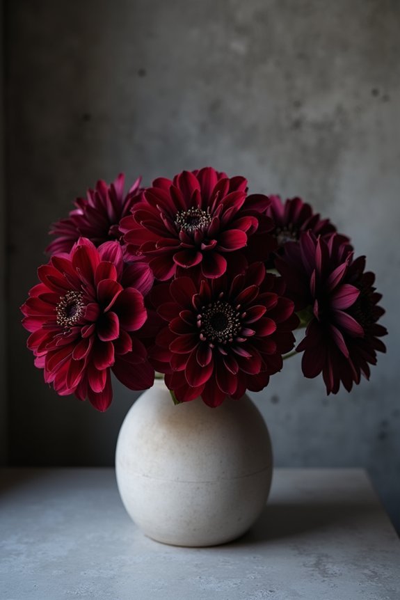 dramatic floral wedding elegance