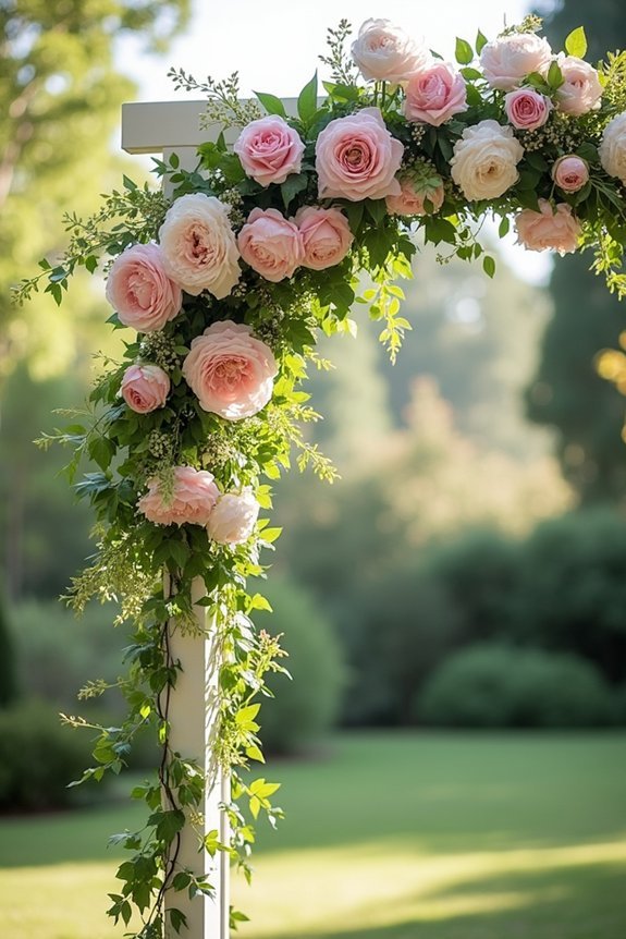 dreamy floral arch design
