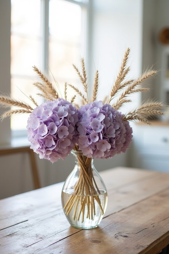 dried flowers for romantic centerpieces