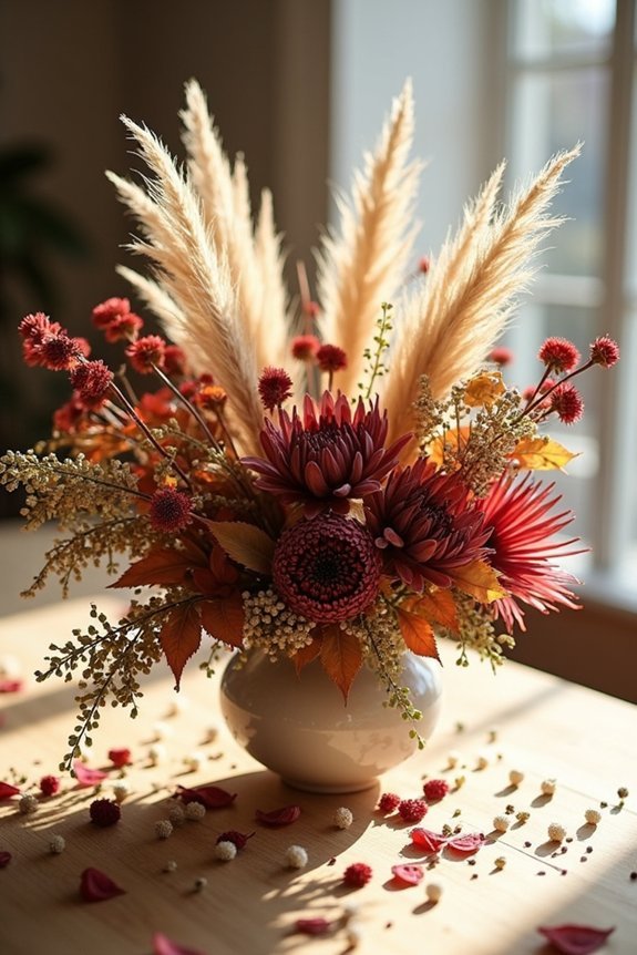 dried pampas grass elegance