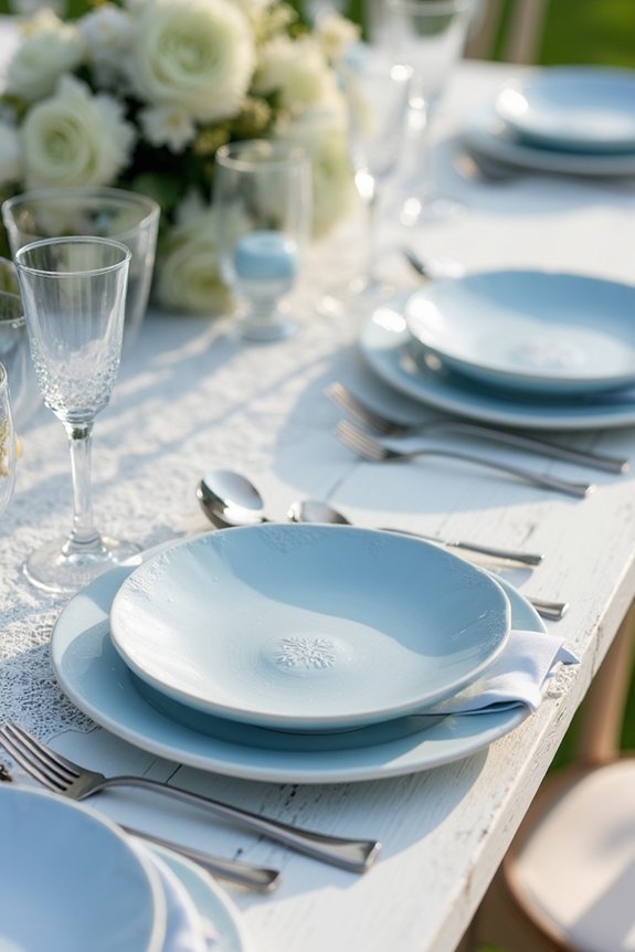 dusty blue tablescape inspiration
