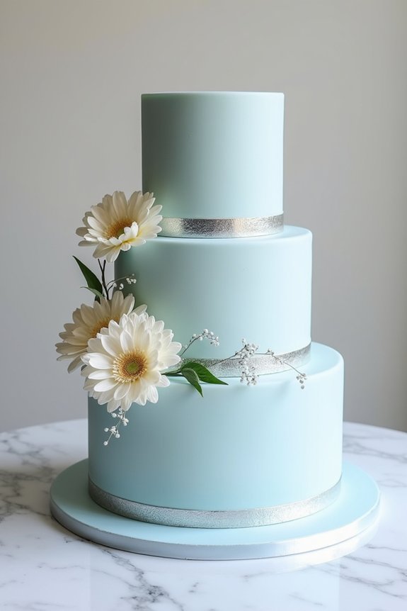 dusty blue wedding elegance
