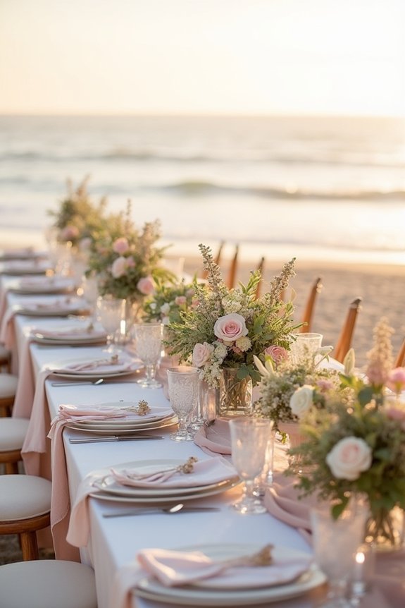 dusty pastels with elegance