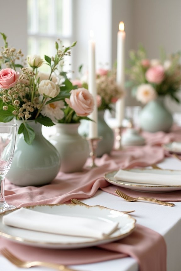dusty rose and sage elegance
