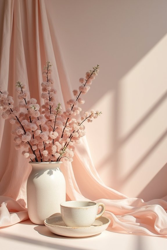 dusty rose elegant wedding palette