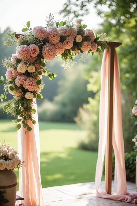 dusty rose floral elegance
