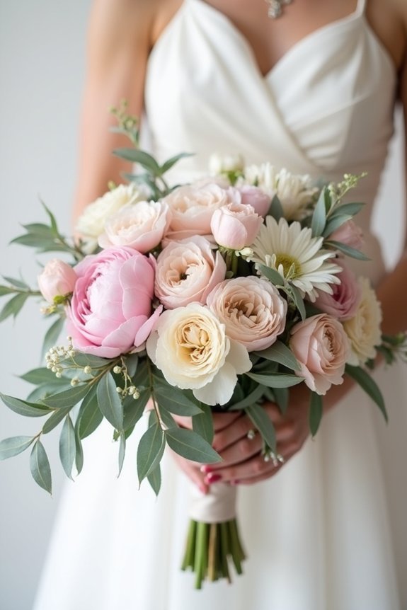 dusty rose wedding bouquet