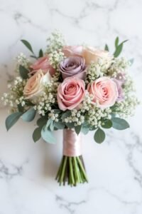 dusty rose wedding bouquet