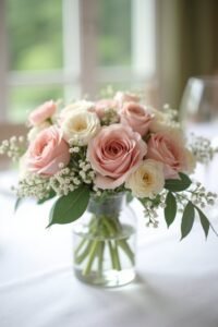 dusty rose wedding centerpieces ideas