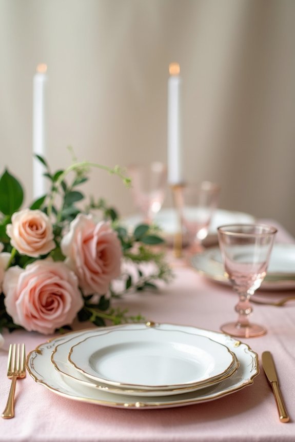 dusty rose wedding decor ideas