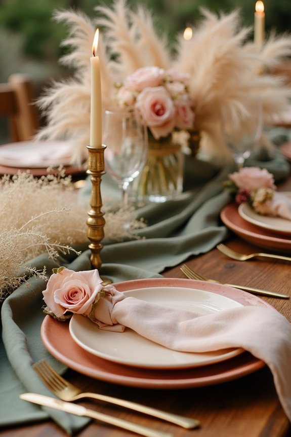 earthy elegance with glamour