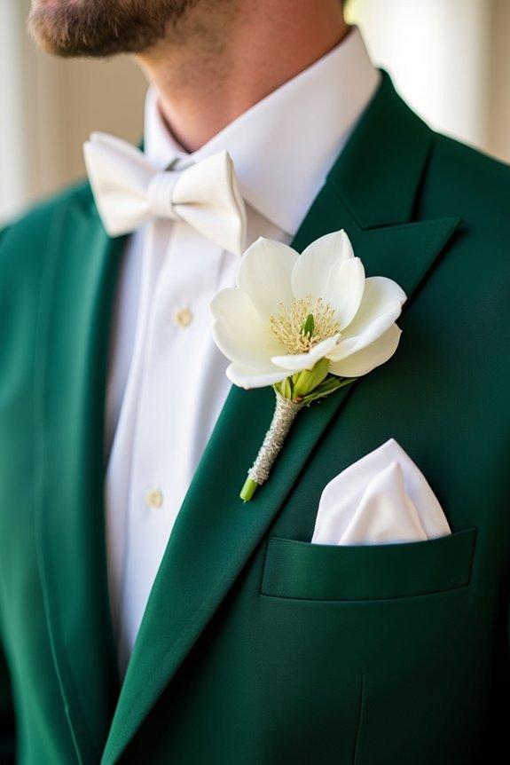 elegant accessories enhance groomsmen