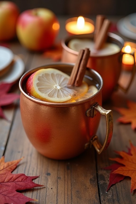 elegant autumn cocktail menu