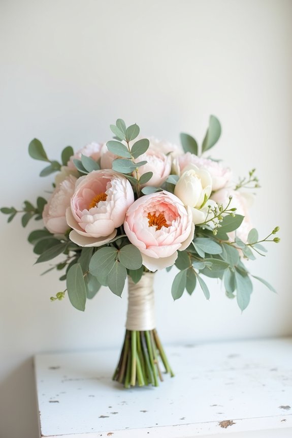 elegant bouquets with unexpected textures