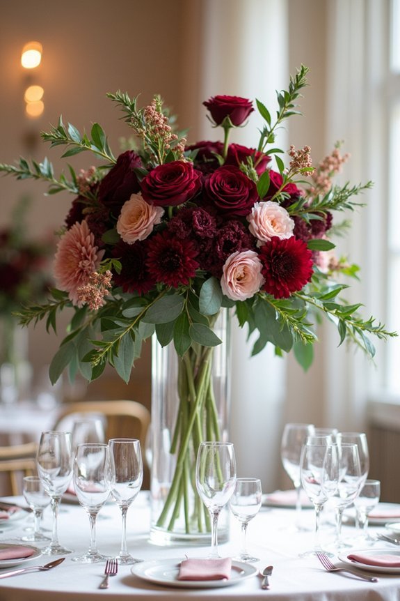 elegant budget friendly tall florals