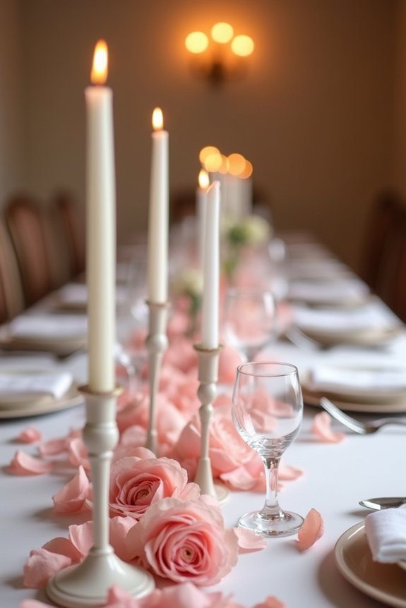 elegant candle centerpiece design