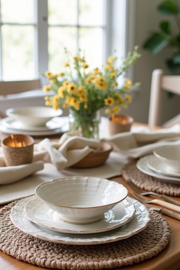 elegant country table textures