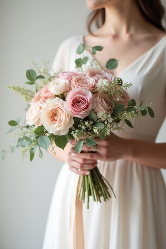 elegant dusty rose bouquet
