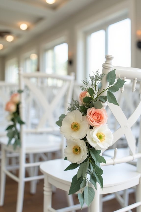 elegant floral aisle arrangements