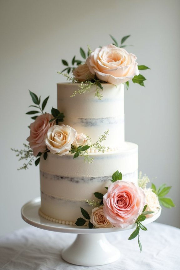 elegant floral cake design