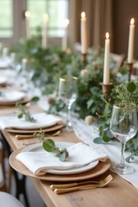 elegant forest green decor