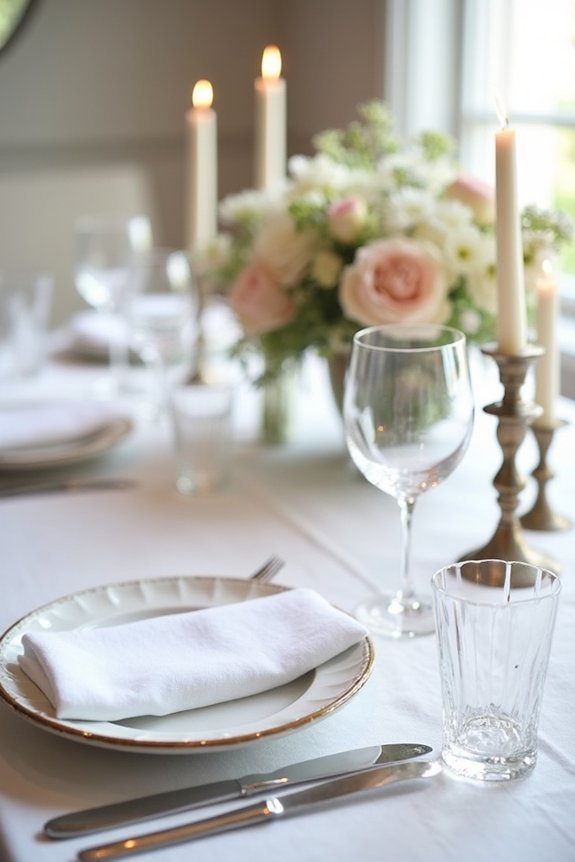 elegant formal table settings