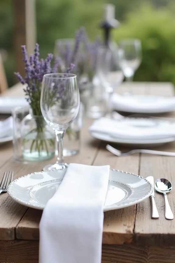 elegant french place setting