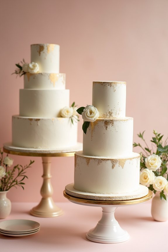 elegant gold dessert display