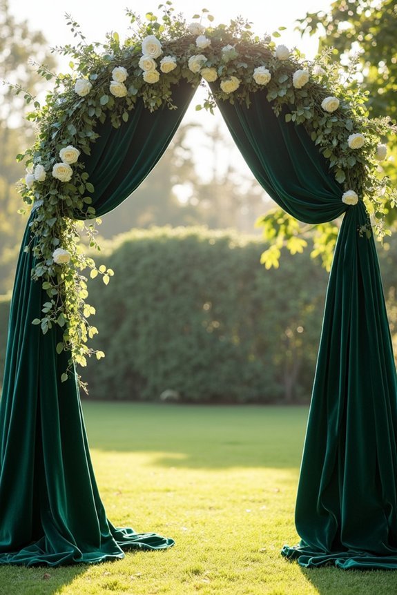 elegant green arch designs