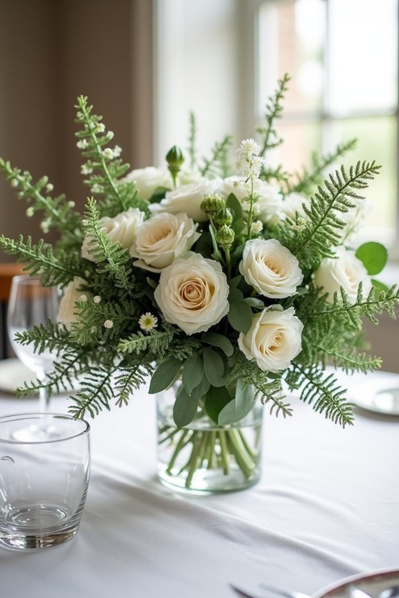 elegant greenery and blooms