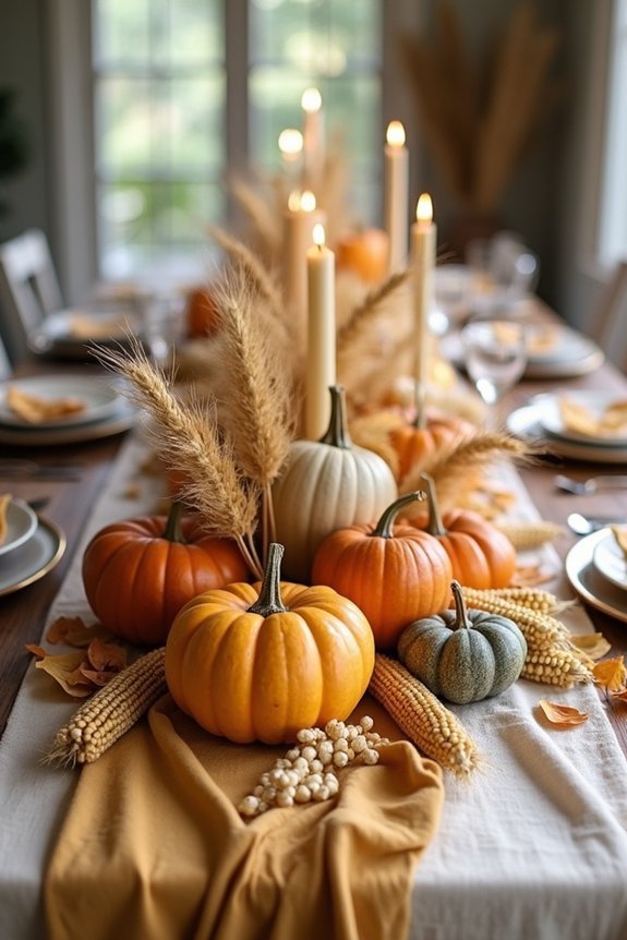 elegant harvest table settings
