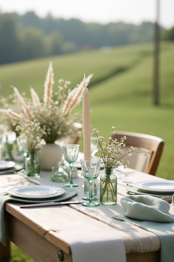 elegant landscape decor layering