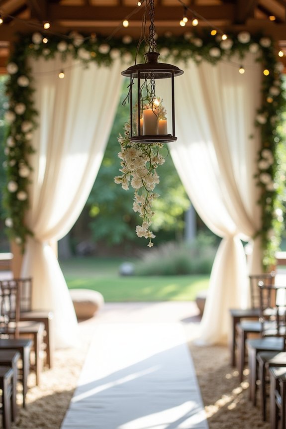 elegant lantern floral styling