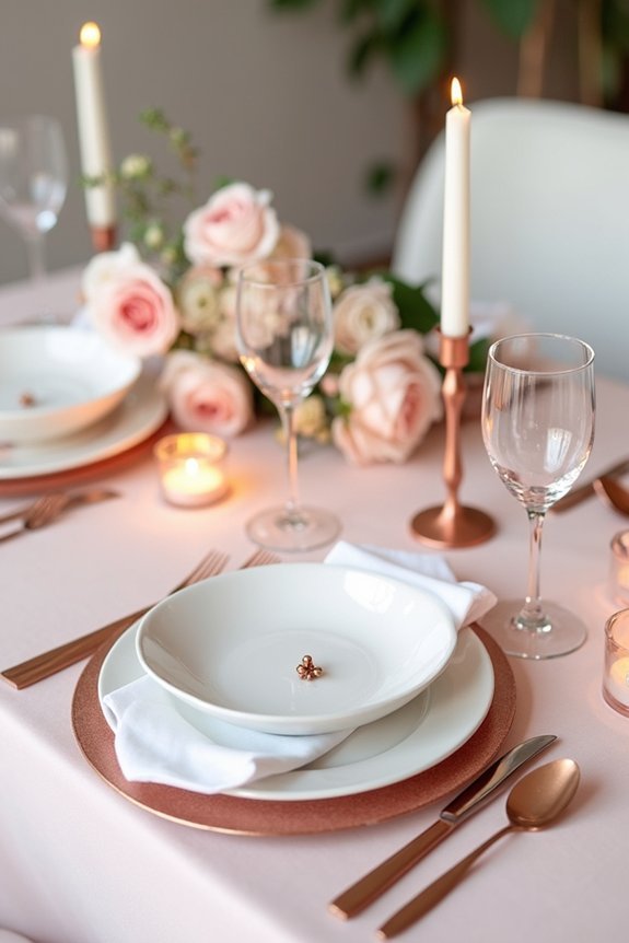 elegant layered blush palette