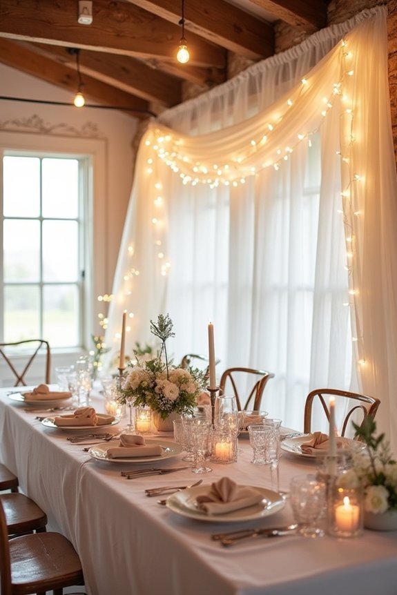 elegant linens enhance romance