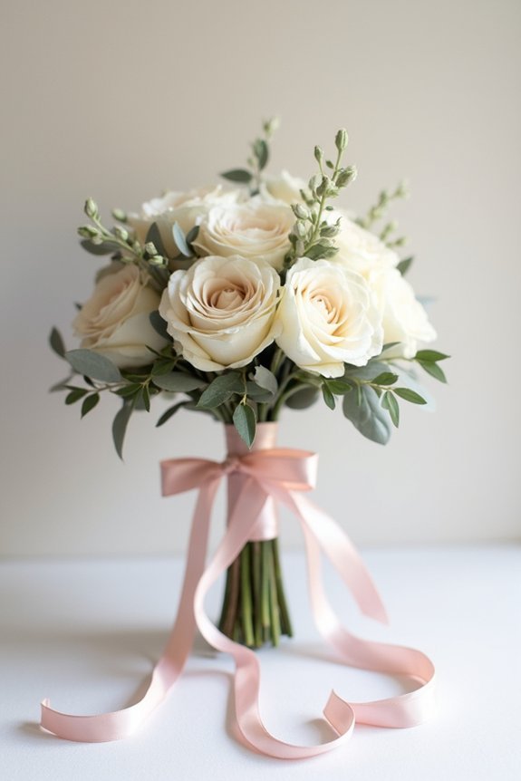 elegant mauve rose bouquet