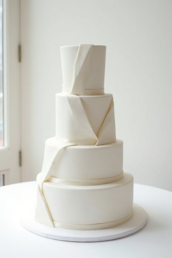 elegant minimalist cake designs