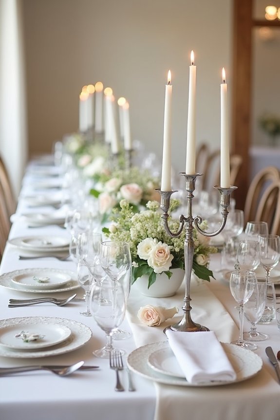 elegant minimalistic centerpiece designs