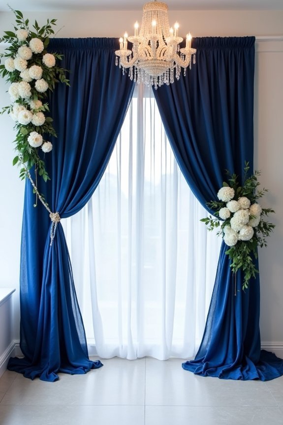 elegant navy ceremony design
