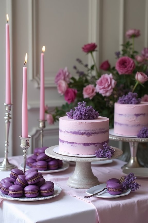 elegant plum dessert display