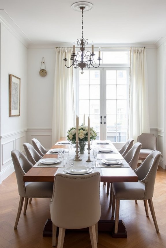 elegant rectangular table styling
