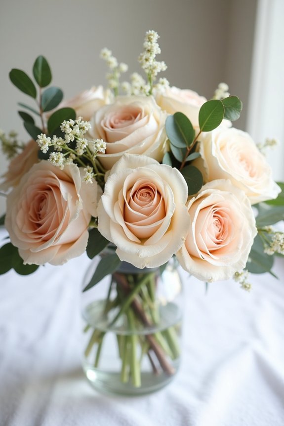 elegant rose arrangements enhanced