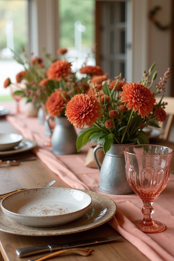 elegant rust wedding accents